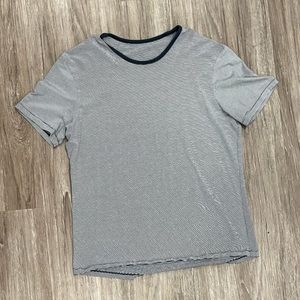 Lulu Navy and White Striped Shirt. Great Condition warn handful of times. XL